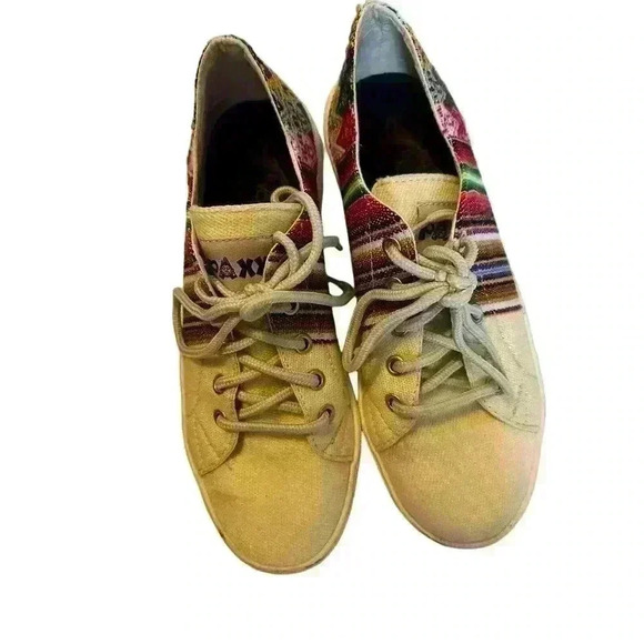 Paxx Shoes Handmade in Peru Alpaca Wool Linen Aztec South American Style Size 6 - Picture 7 of 10